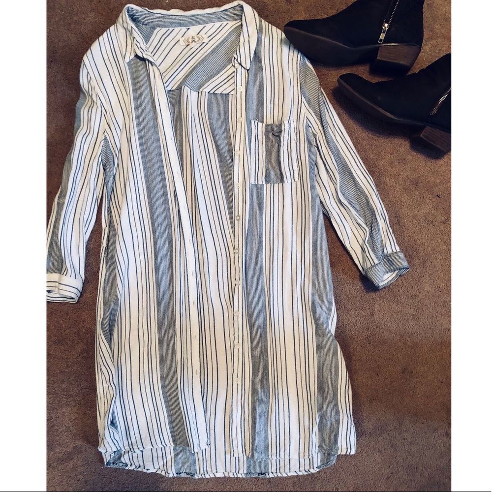 Pink Rose Oversized T-Shirt Dress
